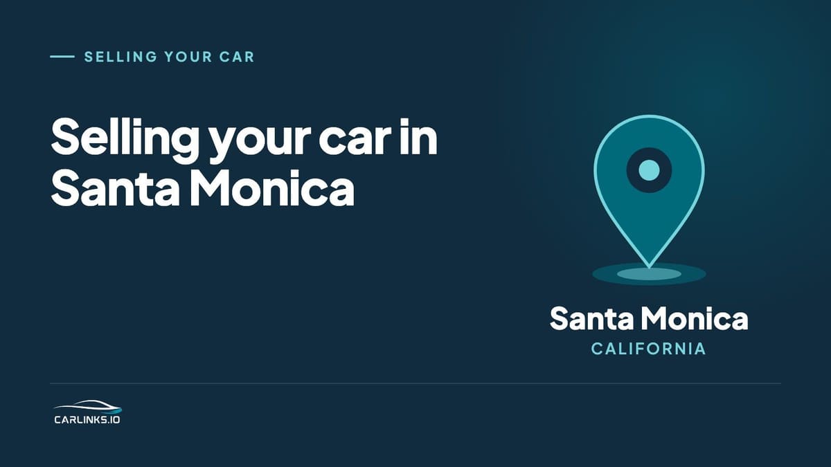 Illustration of a map pin over Santa Monica, California