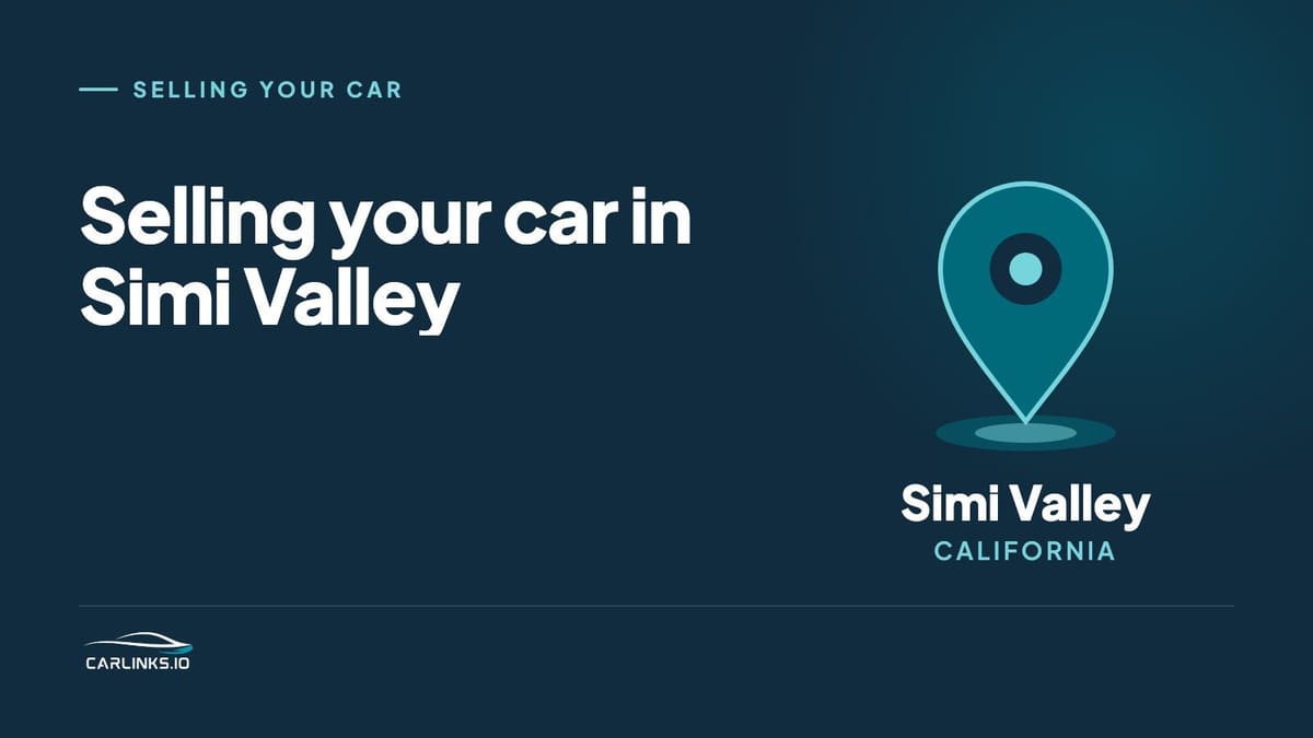 Illustration of a map pin over Simi Valley, California