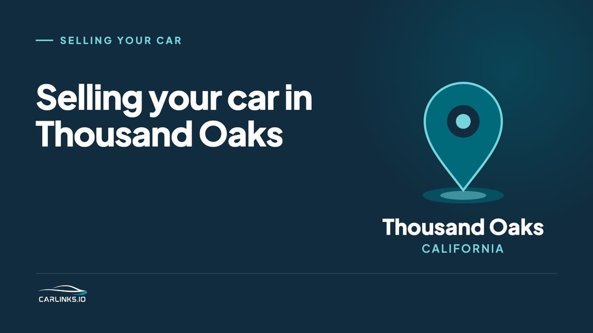 Illustration of a map pin over Thousand Oaks, California