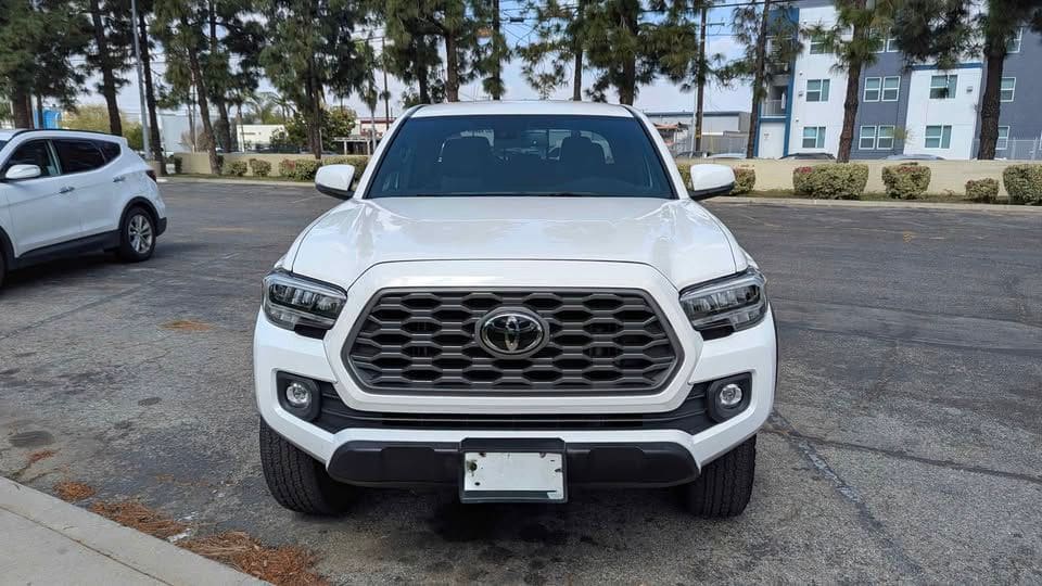 White Toyota Tacoma photographed outside